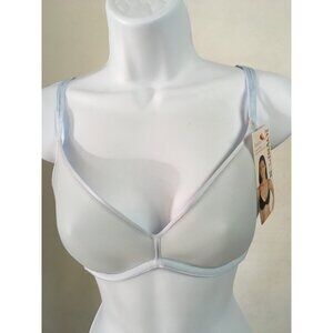 Joyspun Bra Women Size 36B Light Blue Scoop Spacer Underwire Back Close New
